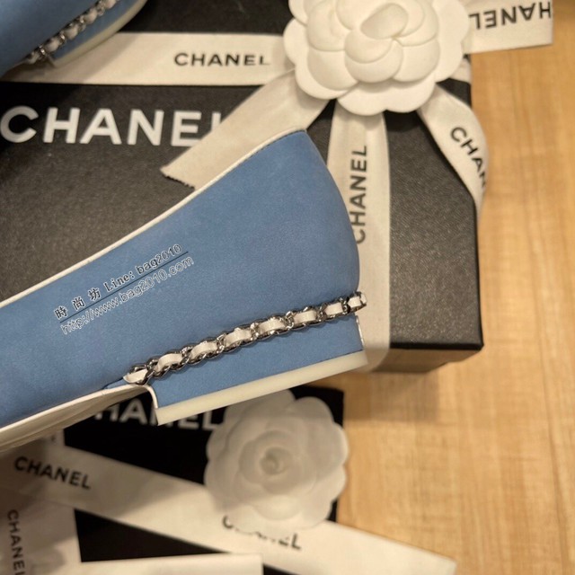 Chanel香奈兒頂級版本磨砂絲綢牛皮小香新款彩色糖果系列單鞋 dx2723